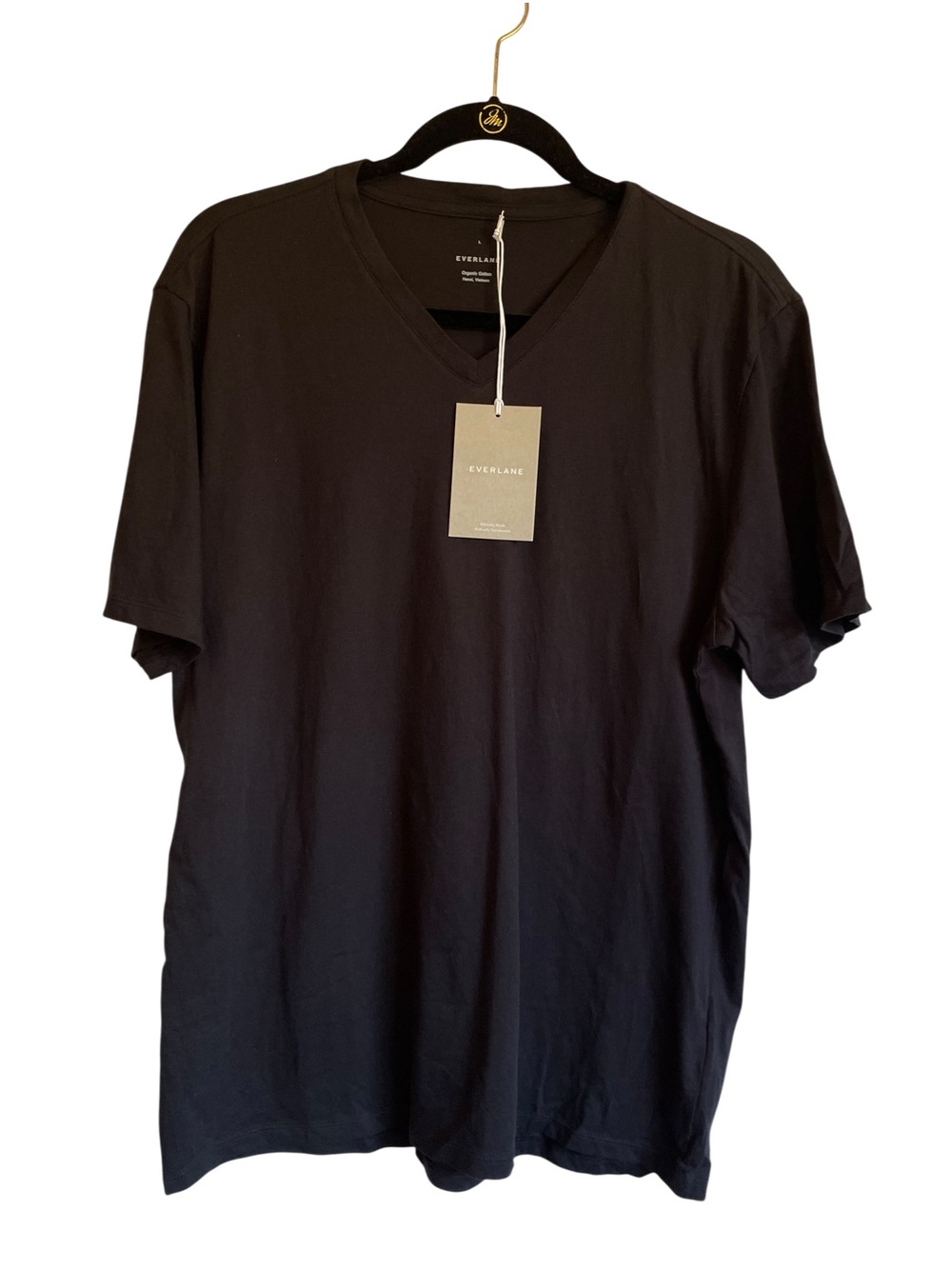 Everlane Men's Black V-Neck Uniform Tee NWT